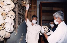 Cambodia removes map of skulls at genocide museum